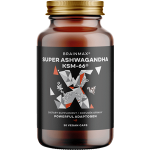 BRAINMAX Super Ashwagandha extrakt KSM-66®, 50 kapslí obraz