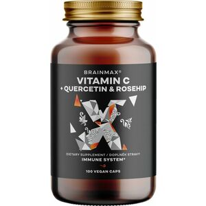 BRAINMAX Vitamin C & Quercetin, Rose Hip 100 kapslí obraz