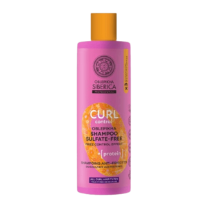 NATURA SIBERICA Oblepikha O Curl Control Proteinový šampon bez sulfátů pro kudrnaté vlasy 400 ml obraz