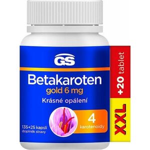 GS Betakaroten gold 6 mg, XXL 160 kapslí obraz