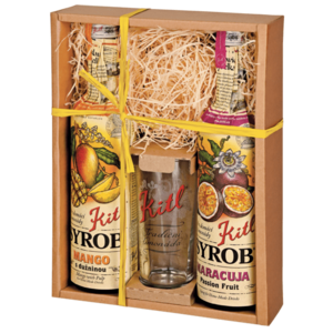 KITL Syrob Mámivé Mango + Maracuja se skleničkou 2 x 500 ml obraz