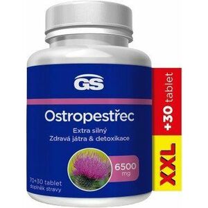 GS Ostropestřec 6500 mg XXL 100 tablet obraz