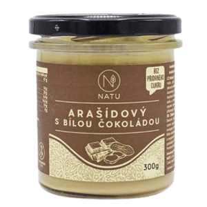 NATU Arašídový krém s bílou čokoládou bez přidaného cukru 300 ml obraz