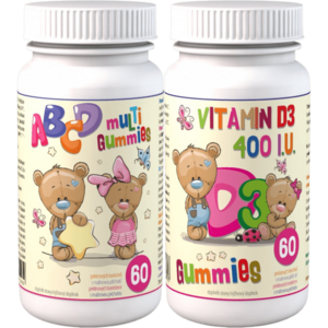 CLINICAL ABCD Multi Gummies + Vitamin D3 400 I.U. Gummies 2 x 60 ks obraz