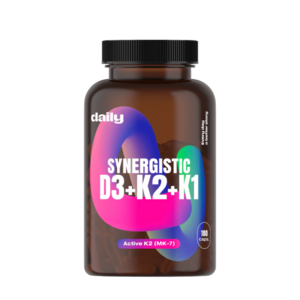 DAILY Synergistic D3 + K2 + K1 180 kapslí obraz