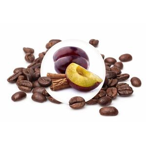 Švestka se skořicí - zrnková káva bezkofeinová, 500g obraz