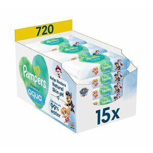 Pampers Harmonie Aqua vlhčené ubrousky 15x48 ks obraz