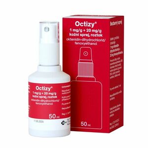 Octizy 1 mg/g + 20 mg/g kožní sprej, roztok 50 ml obraz