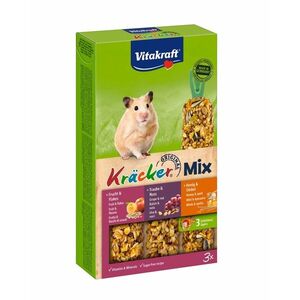 Vitakraft Kräcker Trio Mix křeček –⁠⁠⁠⁠⁠⁠ med, ořechy a ovoce 3x56 g obraz