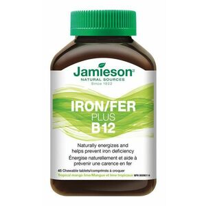 Jamieson Železo plus B12 45 cucacích tablet obraz