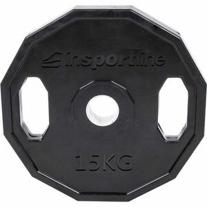inSPORTline Pogumovaný olympijský kotouč Ruberton 15 kg 50 mm obraz