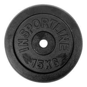 inSPORTline Litinové závaží Castblack 15 kg 30mm obraz