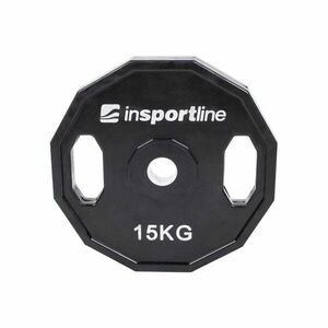 inSPORTline Pogumovaný kotouč Ruberton 15 kg 30 mm obraz