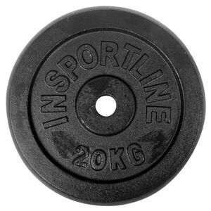 inSPORTline Litinové závaží Castblack 20 kg 30mm obraz