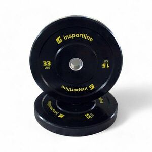 inSPORTline Gumový kotouč Bumper Plate Lite 15 kg 50 mm obraz