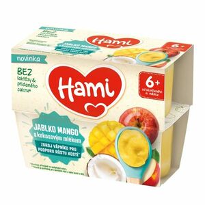 Hami Ovoce Jablko, mango a kokosové mléko 6m+ 4x95 g obraz