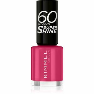 Rimmel 60 Seconds Super Shine lak na nehty odstín 323 Funtime Fuchsia 8 ml obraz