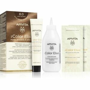 Apivita My Color Elixir barva na vlasy bez amoniaku odstín 8.0 Light Blonde 1 ks obraz