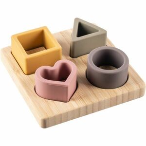 Zopa Silicone Bamboo Puzzle aktivity vkládačka Multicolor 1 ks obraz