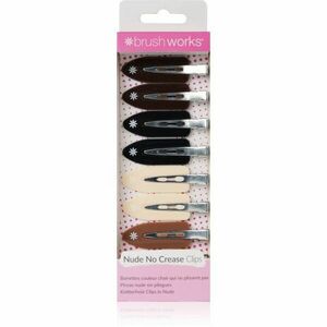 Brushworks No Crease Clips sponky do vlasů Nude obraz