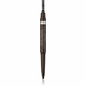 Rimmel Brow This Way tužka na obočí s kartáčkem 2 v 1 odstín 003 Dark Brown 0, 25 g obraz
