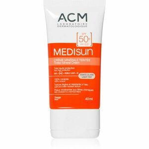 ACM Medisun minerální hydratační tónovací krém SPF 50+ odstín Light Tint 40 ml obraz