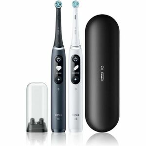 Oral B iO7 elektrický zubní kartáček s pouzdrem DUO Black & White 2 ks obraz