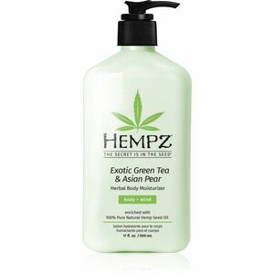 HEMPZ Exotic Green Tea & Asian Pear hydratační tělové mléko 500 ml obraz