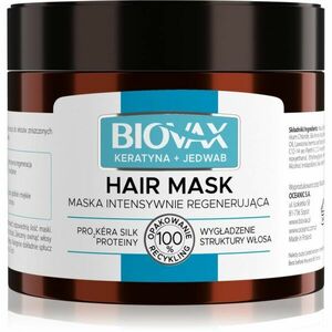 Biovax Keratin & Silk regenerační maska pro hrubé vlasy 250 ml obraz