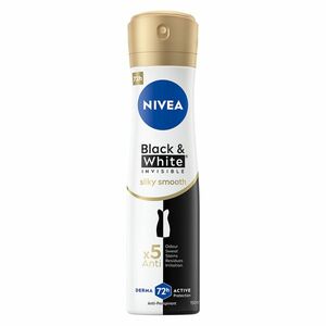 NIVEA Black & White Invisible Silky Smooth Sprej antiperspirant 150 ml obraz