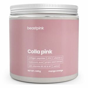 GYMBEAM BeastPink Colla pink mango pomeranč 240 gramů obraz