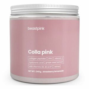 GYMBEAM BeastPink Colla pink jahodová limonáda 240 gramů obraz