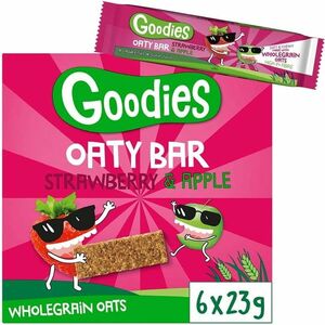 GOODIES Ovesné tyčinky jahody a jablko 6 x 23 g obraz