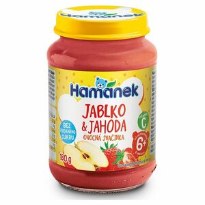 HAMÁNEK Jahoda s jablkem neslazená 6m+ 180 g obraz