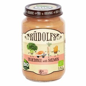 RUDOLFS Bio zelenina s lososem 6m+ 190 g obraz