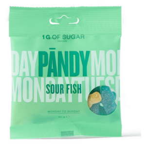 PÄNDY Candy sour fish gumové bonbony 50 g obraz