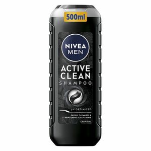 NIVEA Active Clean Šampon pro muže 500 ml obraz