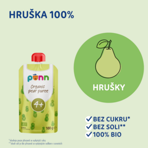 SALVEST Põnn Ovocná kapsička Hruška od 4.měsíce 100% BIO 100 g obraz