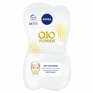 NIVEA Q10 Plus Vyhlazující pleťová maska proti vráskám 2 x 7, 5 ml obraz