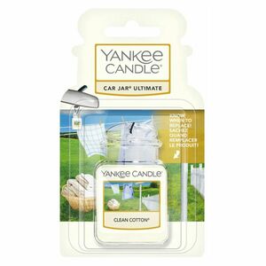 YANKEE CANDLE Luxusní visačka do auta Clean Cotton 1 kus obraz