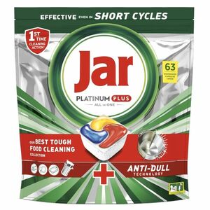 JAR Tablety do myčky Platinum Plus All-in-One Yellow 63 ks obraz