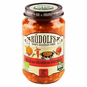 RUDOLFS Bio paella s lososem a zeleninou 12m+ 190 g obraz