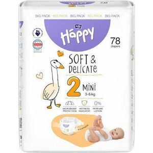 BELLA Baby Happy Soft&Delicate Mini (3-6 kg), 78 ks obraz