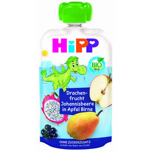 HIPP BIO Hippis 100% ovoce Jablko-Hruška-Dračí ovoce-Rybíz 100 g obraz