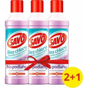 SAVO Na podlahy Levandule dezinfekční přípravek bez chloru 3 x 1 l obraz