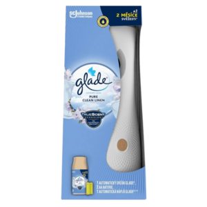 GLADE Pure Clean Linen, Automatický osvěžovač vzduchu + náplň 269 ml obraz