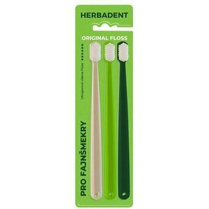 HERBADENT Original FLOSS Tripplepack zubní kartáček, ultra jemná kónická vlákna 3 ks obraz