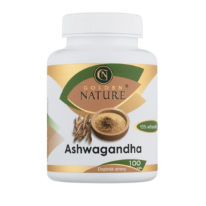 GOLDEN NATURE Ashwagandha (Ašvaganda) 10% withanolidů 100 kapslí obraz