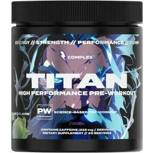 COMPLEX Titan Pre-workout - Green Apple 400 g obraz