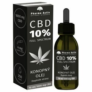PHARMA ACTIV Konopný olej CBD 10% 1000 mg 10 ml obraz